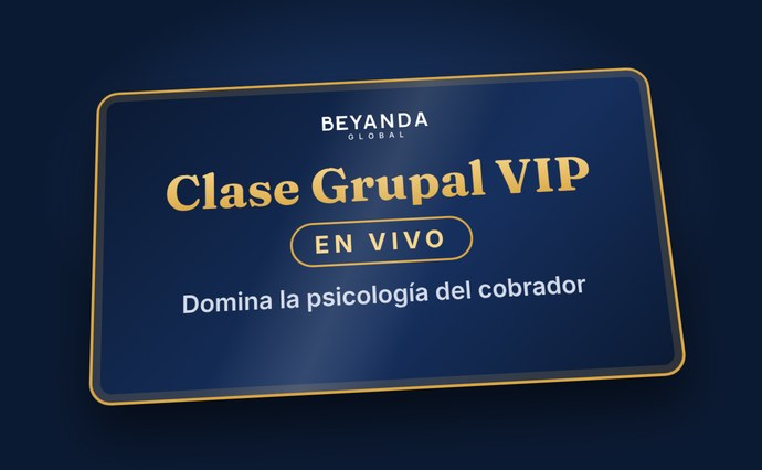 Tarjeta Clase Grupal VIP en Vivo, Domina la psicología del cobrador